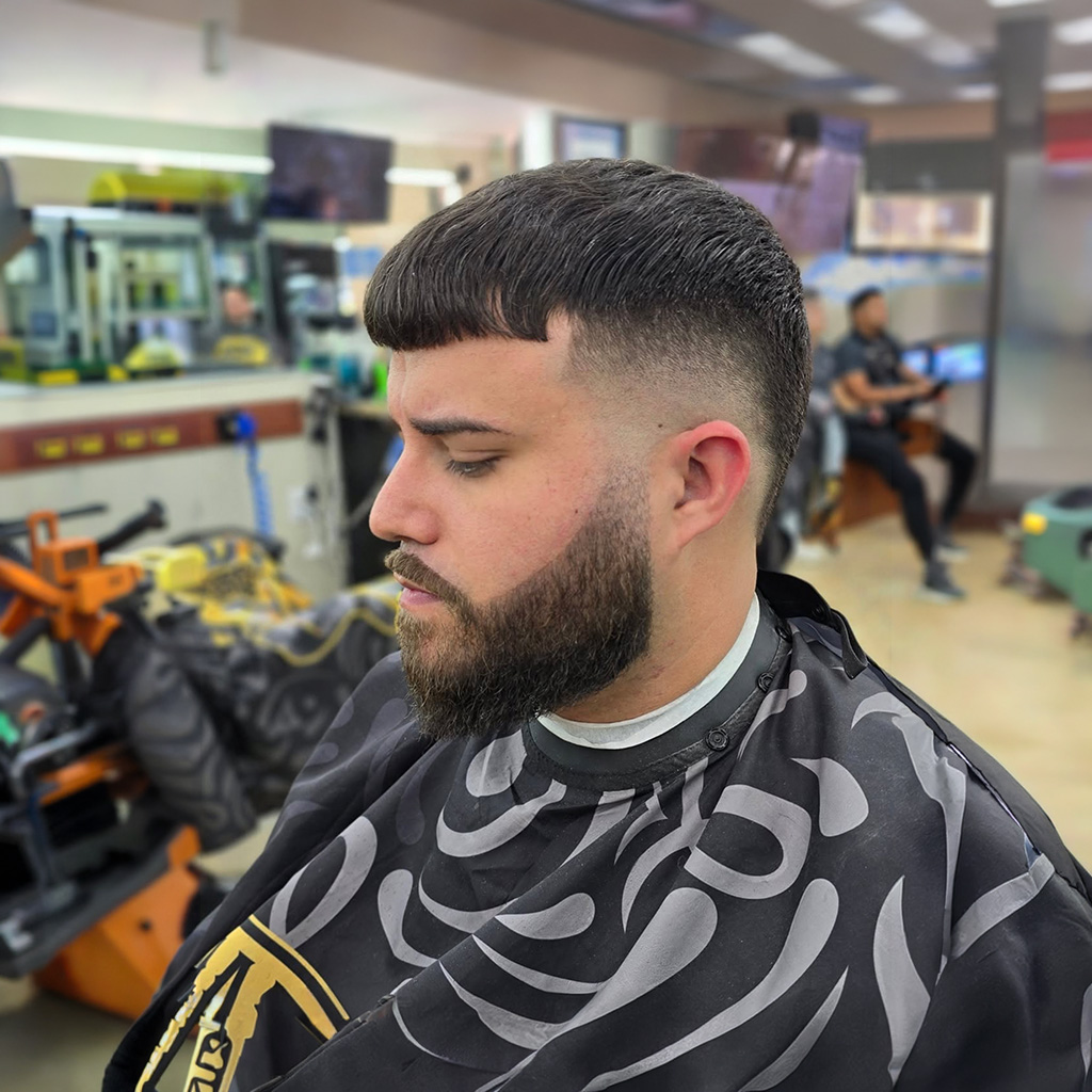 Finished classic haircut side profile